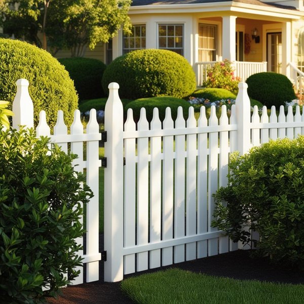 Custom Designed White Picket Fence Vancouver, Wa. a beautiful white picket fence